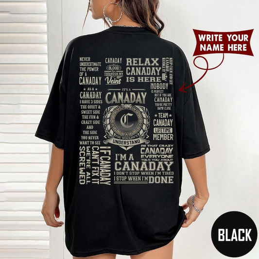 CANADAY Last Name Family Pride Shirt