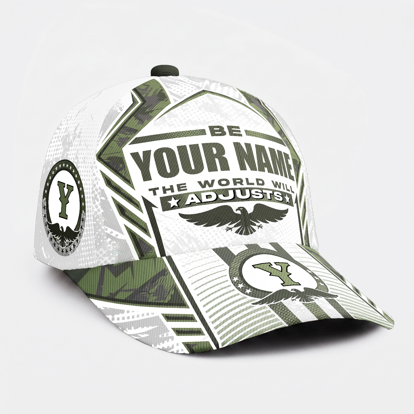 Custom Name World Adjusts Cap – Personalized Bold Graphic Hat