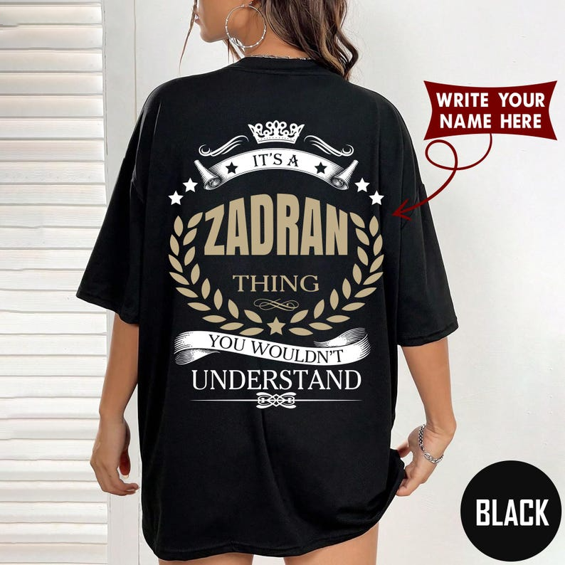 IT'S A ZADRAN THING YOU WOULDN'T UNDERSTAND