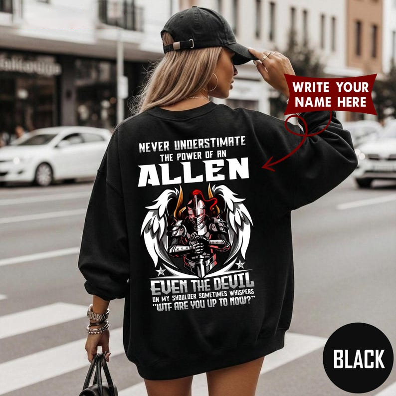 NEVER UNDERESTIMATE THE POWER OF AN ALLEN EVEN THE DEVIL ON MY SHOULDER SOMETIMES WHISPERS WTF ARE YOU UP TO NOW?