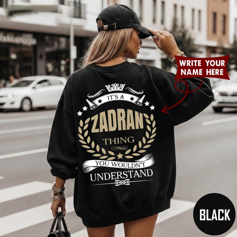 IT'S A ZADRAN THING YOU WOULDN'T UNDERSTAND