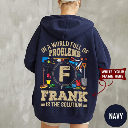 IN A WORLD FULL OF PROBLEMS FRANK IS THE SOLUTION