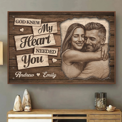 Custom Photo Horizontal Poster - Personalized Anniversary Wedding Gifts For Husband And Wife, Him And Her - You Make My Days Lighter
