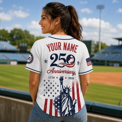 Personalized Heritage Stars 250 Baseball Jersey – Custom Name America Freedom Shirt - GFN01BJ004