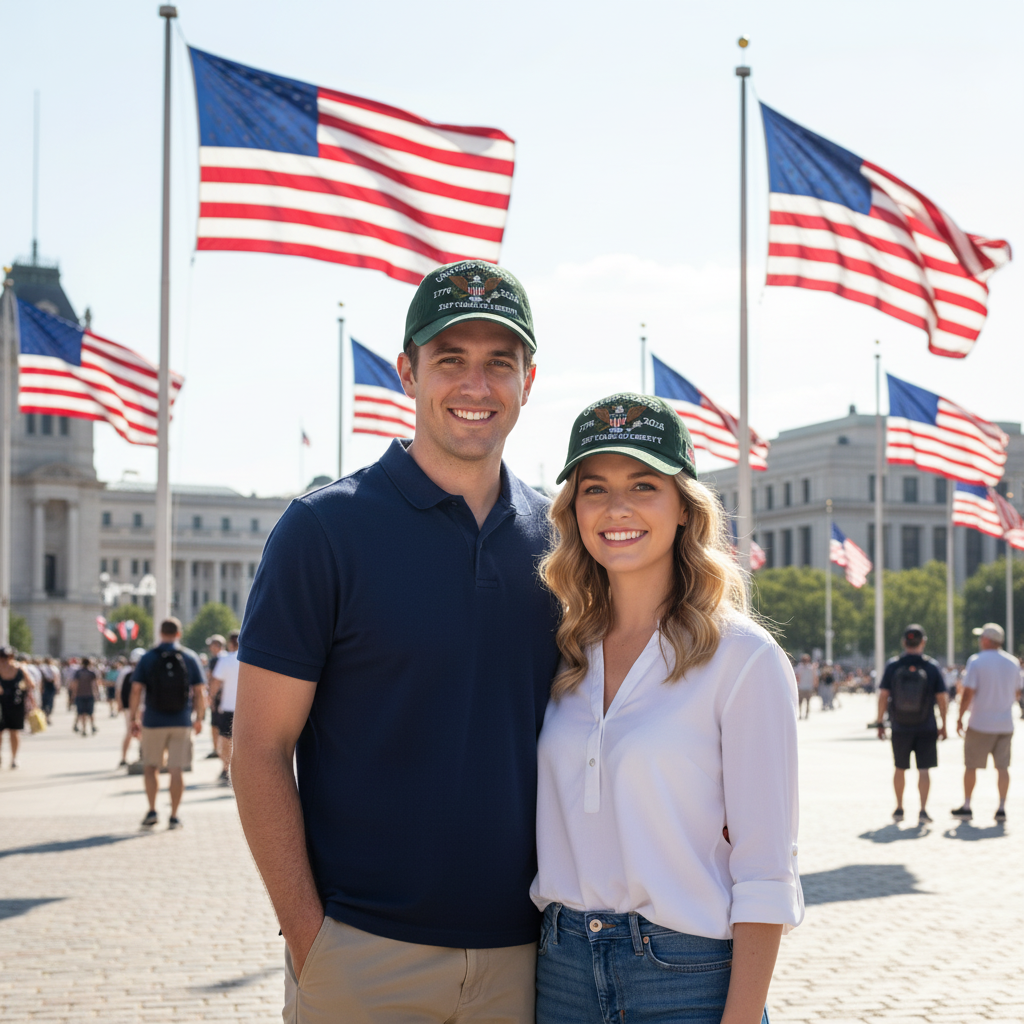 Custom Name United States 250th Anniversary Hat – 1776–2026 Patriotic Eagle Cap, Custom Embroidered USA Flag Veteran Gift Made in America