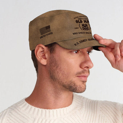 Personalized US Veteran Cap - Military Cap - Who Smiles Back At Death