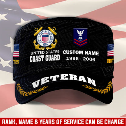 Personalized US Veteran Cap - Military Cap - Defender of Freedom