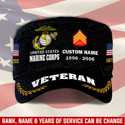 Personalized US Veteran Cap - Military Cap - Defender of Freedom