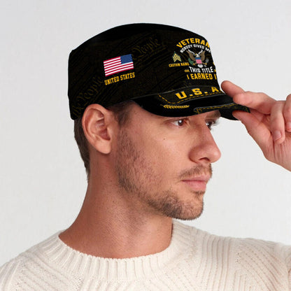 Personalized US Veteran Cap - Military Cap - This Title I Earned It
