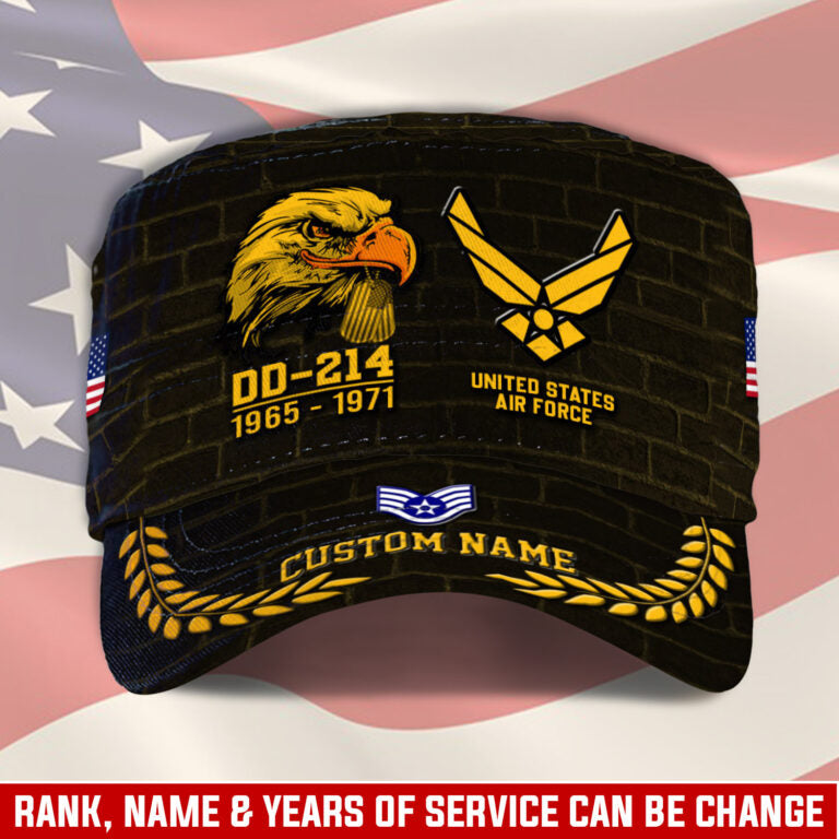 Personalized US Veteran Cap - Military Cap - DD 214