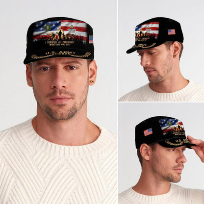 Personalized US Veteran Cap - Military Cap - I Served My Country