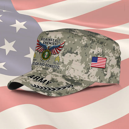 Personalized US Veteran Cap - Military Cap - Foreign And Domestic