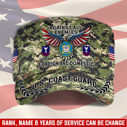 Personalized US Veteran Cap - Military Cap - Foreign And Domestic