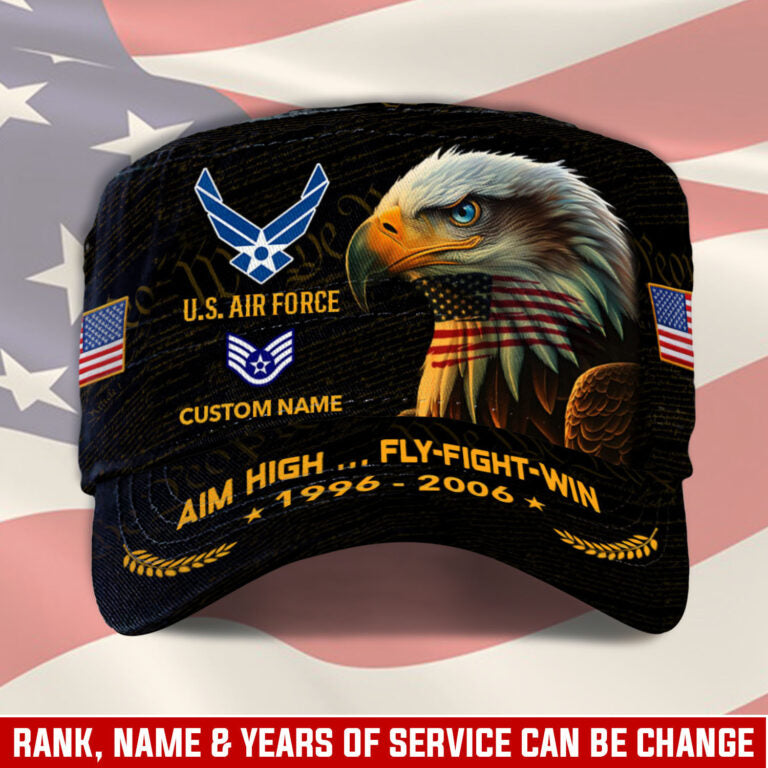 Personalized US Veteran Cap - Military Cap - Always Remember, Never Forget