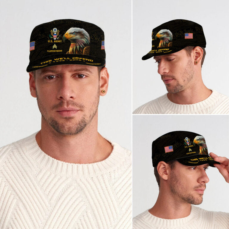 Personalized US Veteran Cap - Military Cap - Always Remember, Never Forget