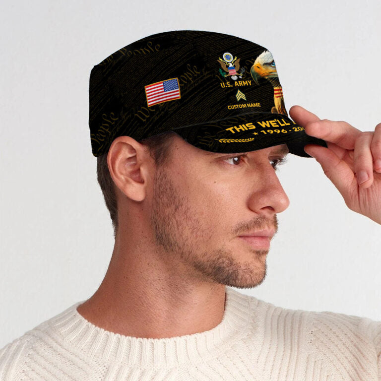 Personalized US Veteran Cap - Military Cap - Always Remember, Never Forget