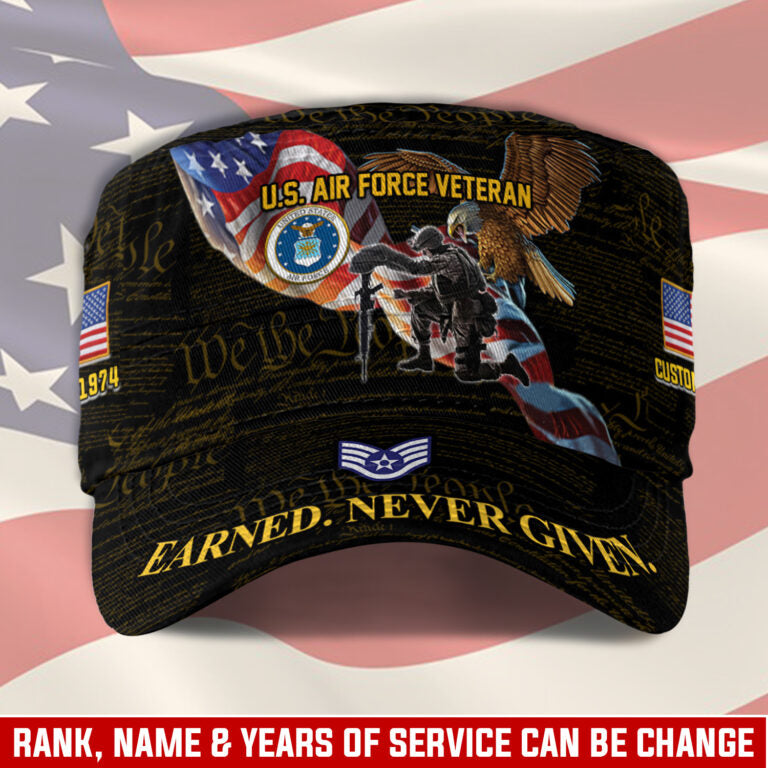 Personalized US Veteran Cap - Military Cap - Semper Fortis