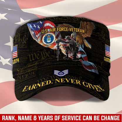 Personalized US Veteran Cap - Military Cap - Semper Fortis