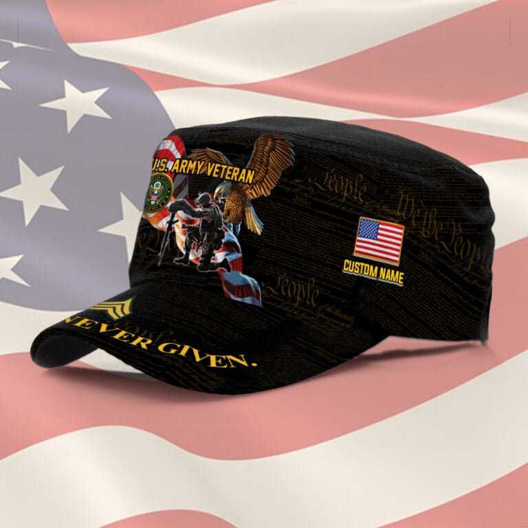 Personalized US Veteran Cap - Military Cap - Semper Fortis