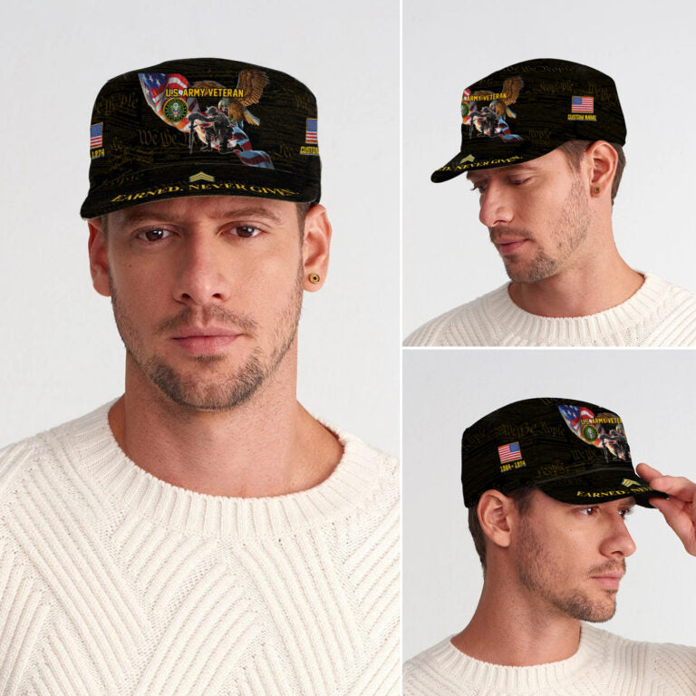 Personalized US Veteran Cap - Military Cap - Semper Fortis
