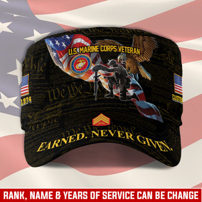 Personalized US Veteran Cap - Military Cap - Semper Fortis