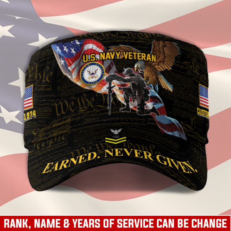 Personalized US Veteran Cap - Military Cap - Semper Fortis