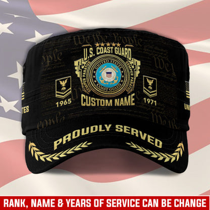 Personalized US Veteran Cap - Military Cap - Proudly Served