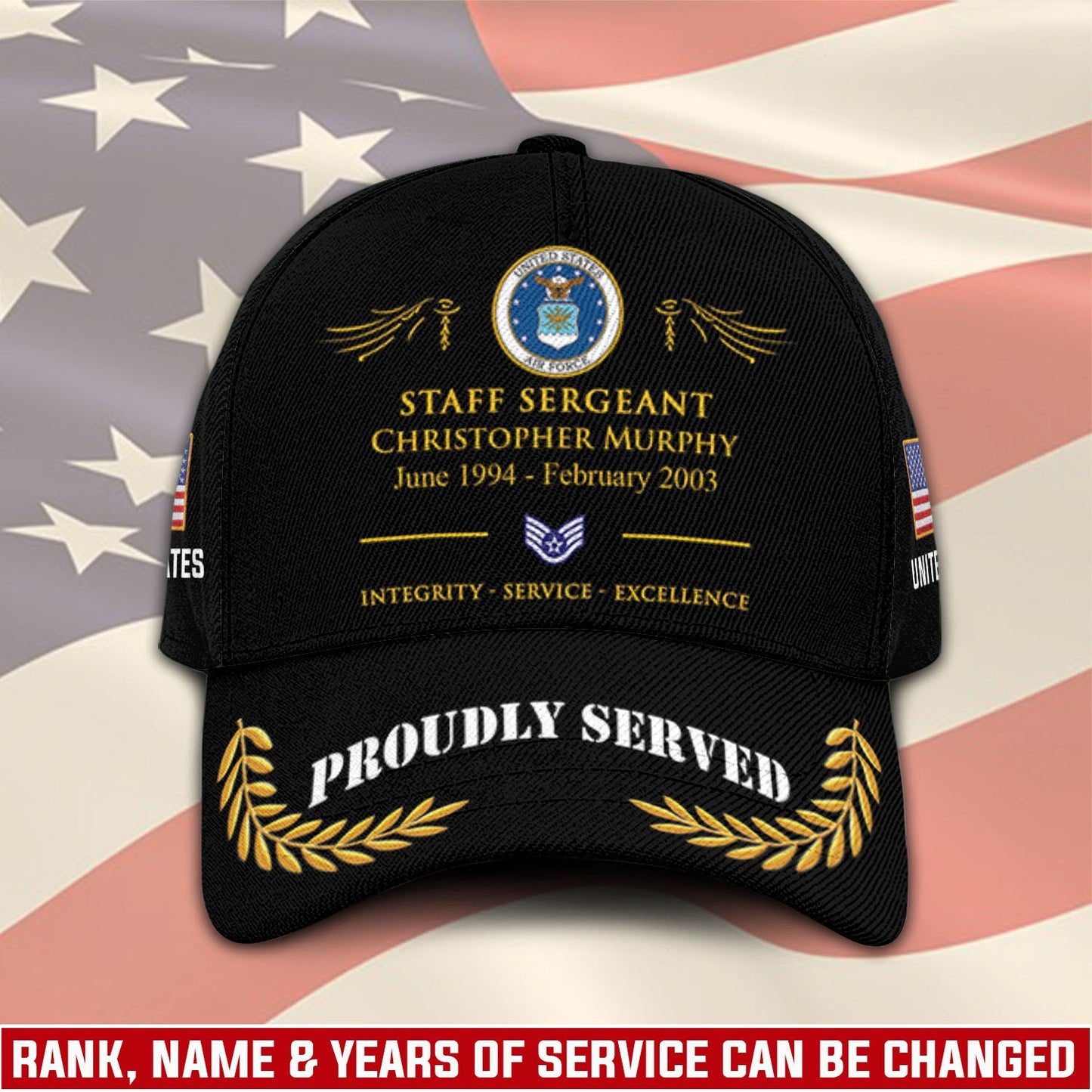 US Air Force – Classic Cap – TKE7893 – Proud US Veteran