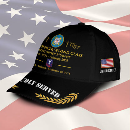 US Coast Guard – Classic Cap – TKE7894 – Proud US Veteran