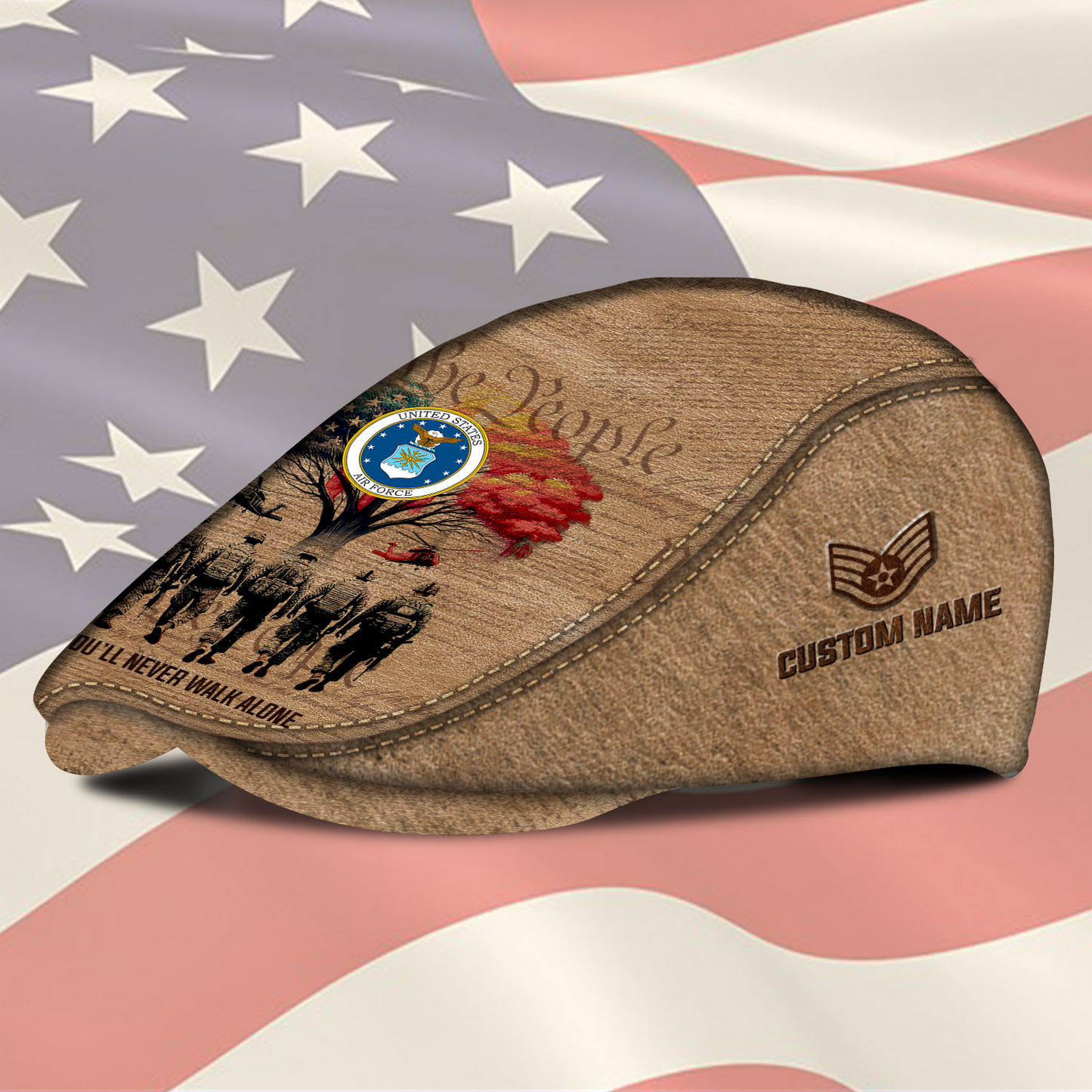 Personalized U.S. Air Force Rank Jeff Cap