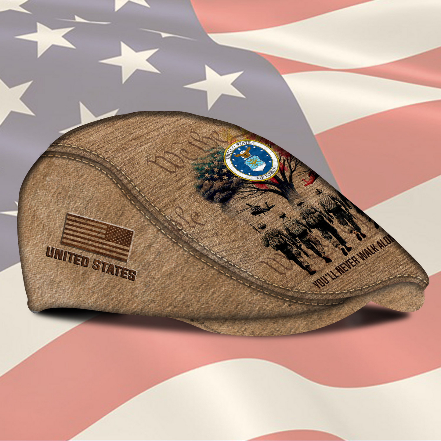 Personalized U.S. Air Force Rank Jeff Cap