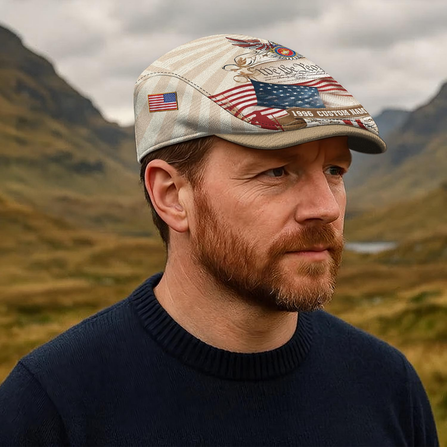 Personalized U.S. Marine Corps  Veteran Cap – Custom Name & Years of Service