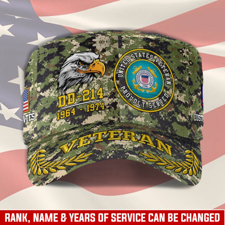 Personalized US Veteran Cap - Military Cap - Lest We Forget