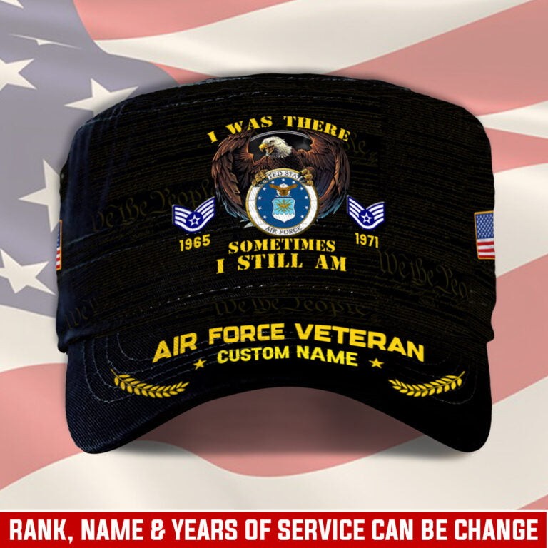Personalized US Veteran Cap - Military Cap - Sometimes I Still Am