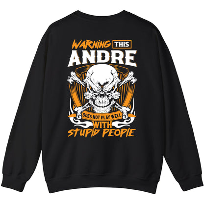 ANDRE - TC01TS003 - Warning This ANDRE Does Not Play Well With Stupid People - Personalized Shirt, Premium Gift for Anniversary