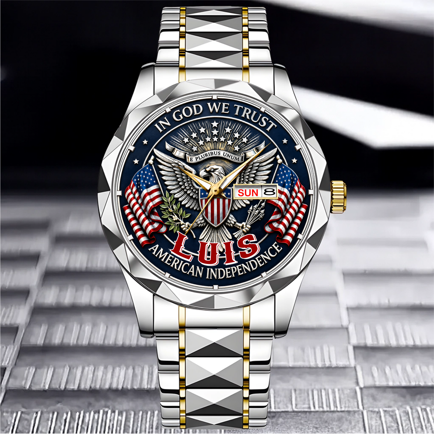 LUIS - TC01WT007 - Customized USA 250th Anniversary Capitol Watch