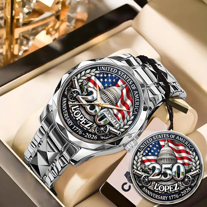 LOPEZ - TC01WT005 - Customized USA 250th Anniversary Capitol Watch