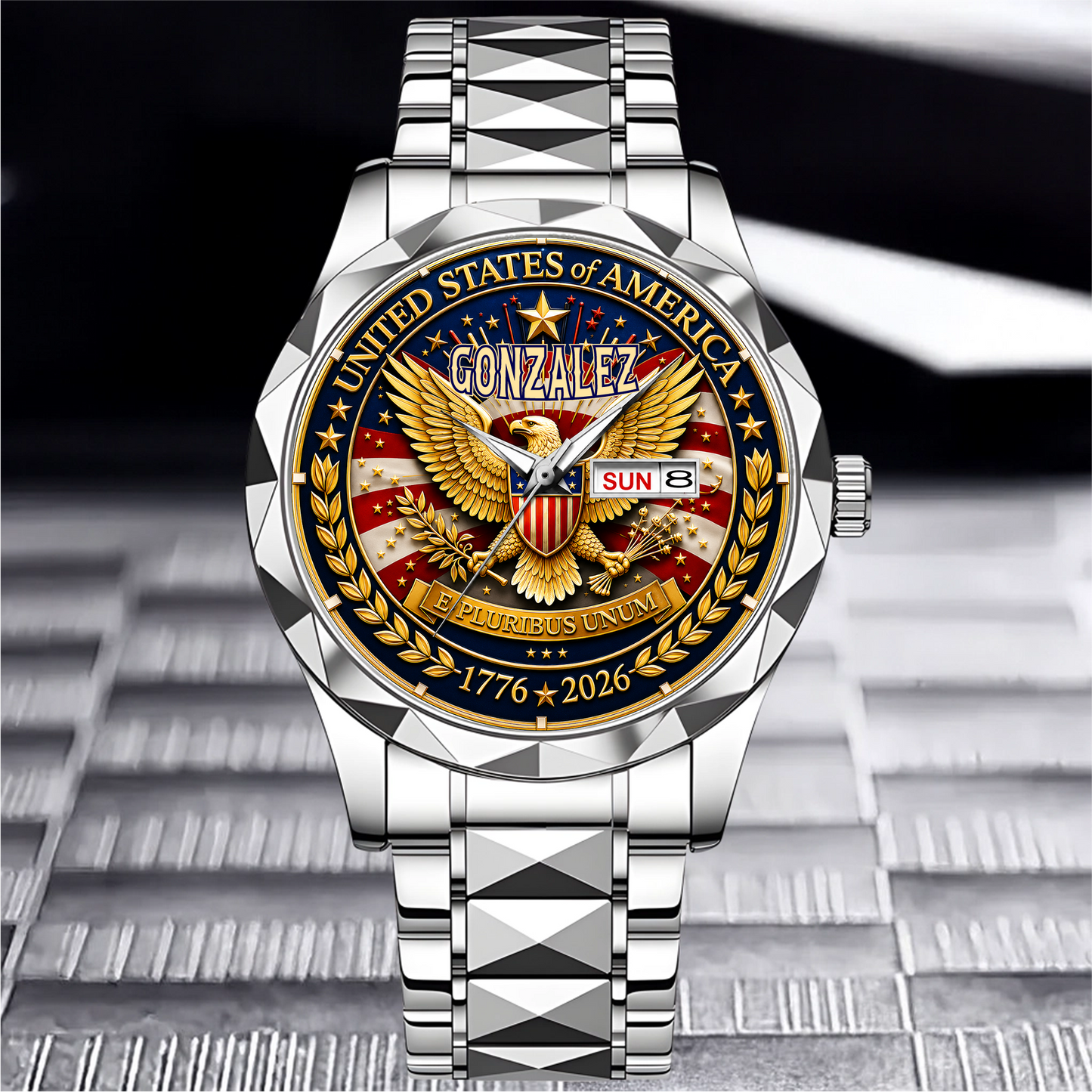 GONZALEZ - TC01WT009 - Customized 250th Anniversary USA Watch