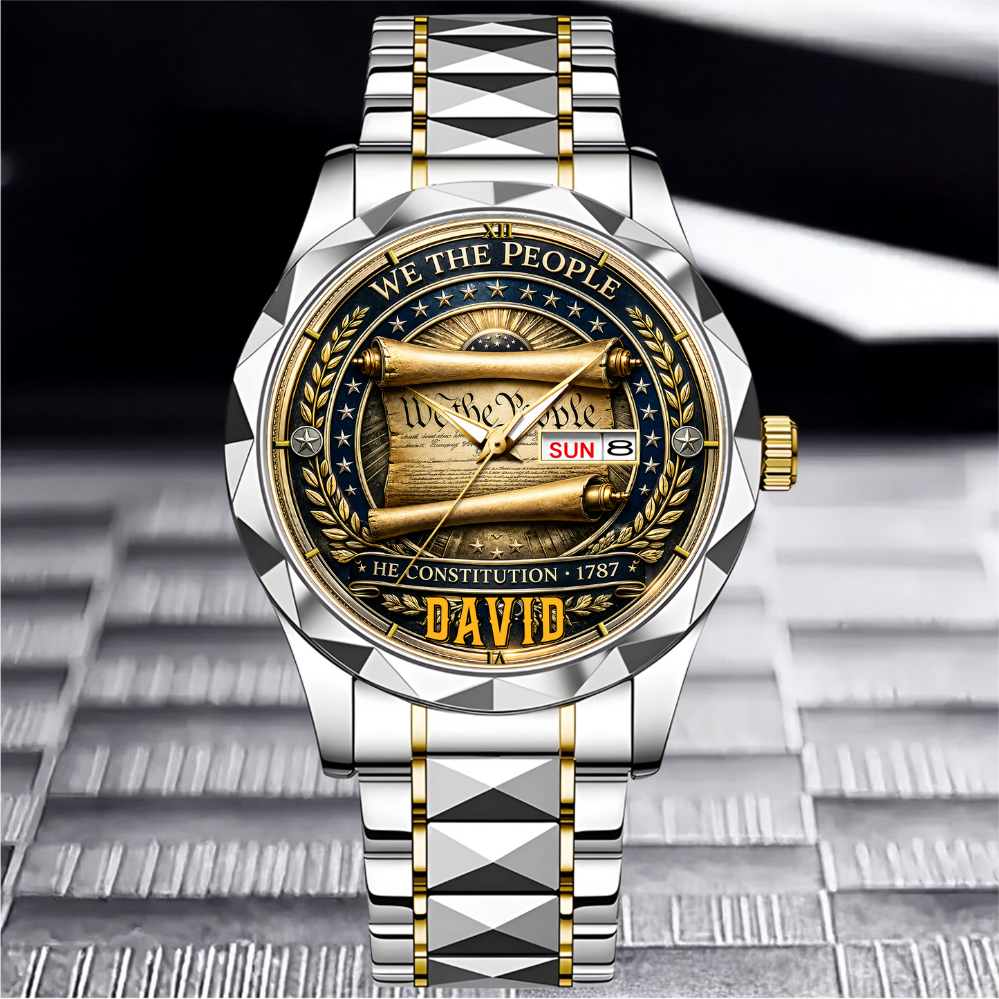 DAVID - TC01WT008 - Constitution & Liberty Customized America 250th Anniversary Watch
