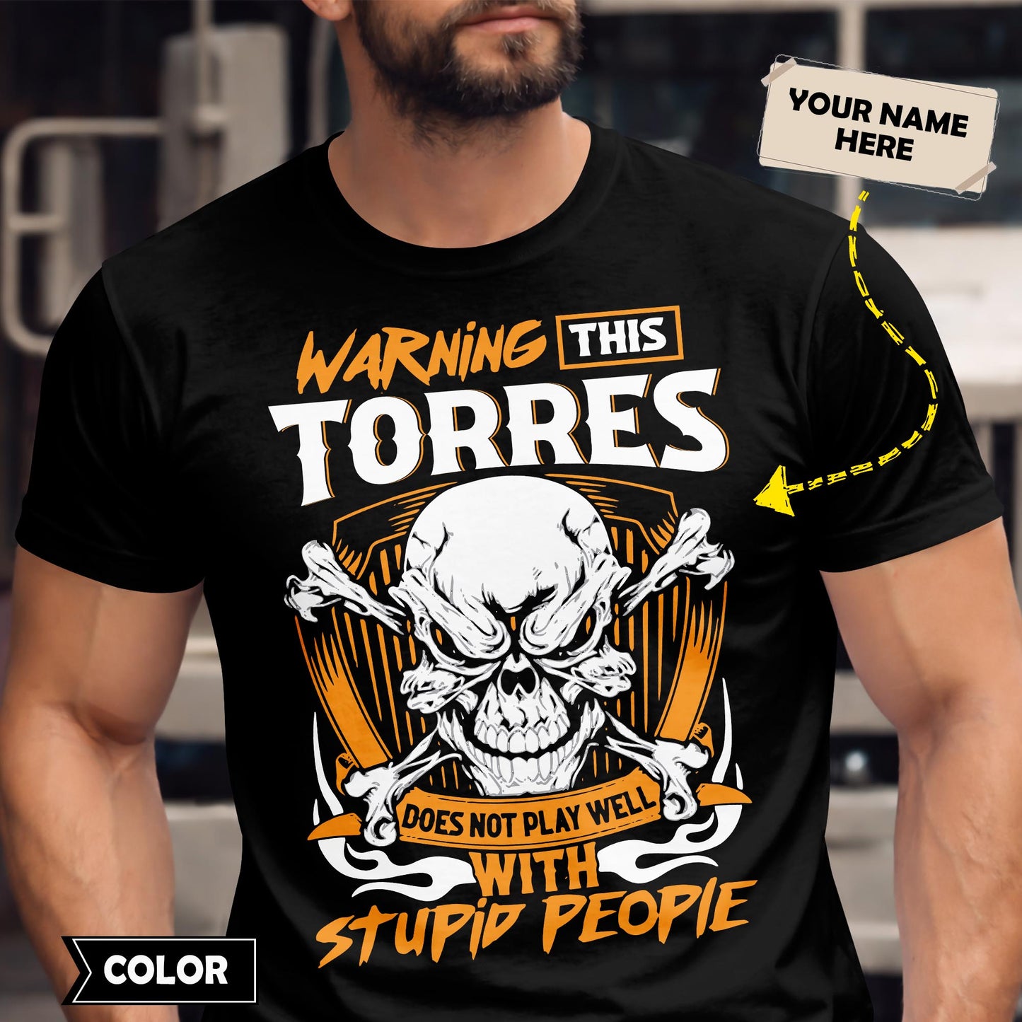 TORRES - TC01TS003 - Warning This TORRES Does Not Play Well With Stupid People - Personalized Shirt, Premium Gift for Anniversary