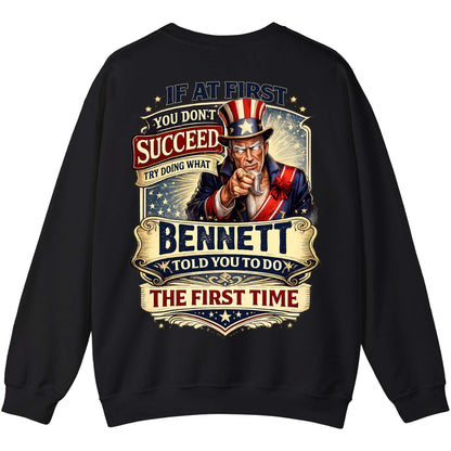 BENNETT - TC01TS018 - If At First You Don't Succeed, Try Doing What BENNETT Told You To Do The First Time