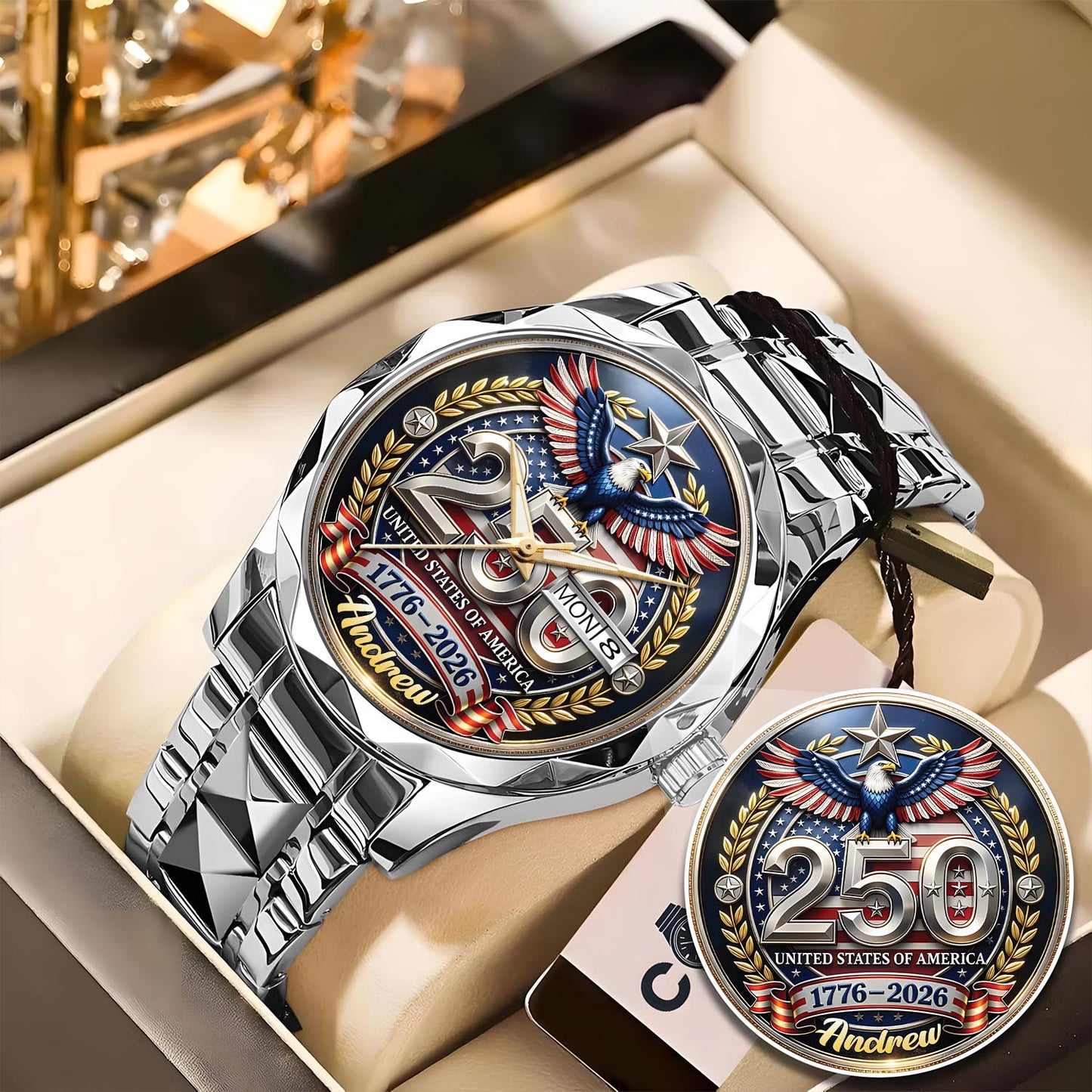 ANDREW - TC01WT006 - Constitution & Liberty Customized America 250th Anniversary Watch