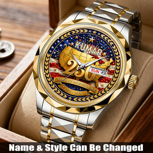 KUMAR - TC01WT010 - Customized 250th Anniversary USA Watch
