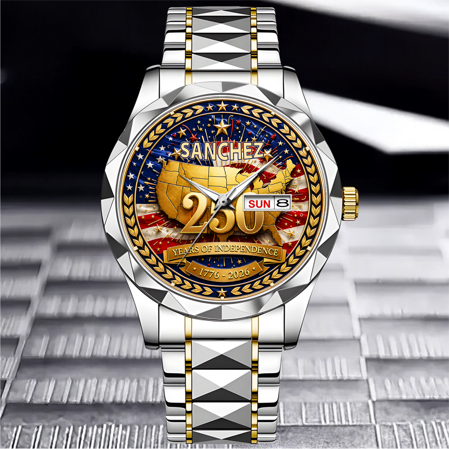 SANCHEZ - TC01WT010 - Customized 250th Anniversary USA Watch