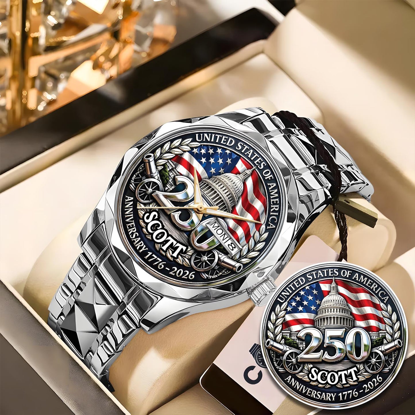 SCOTT - TC01WT005 - Customized USA 250th Anniversary Capitol Watch