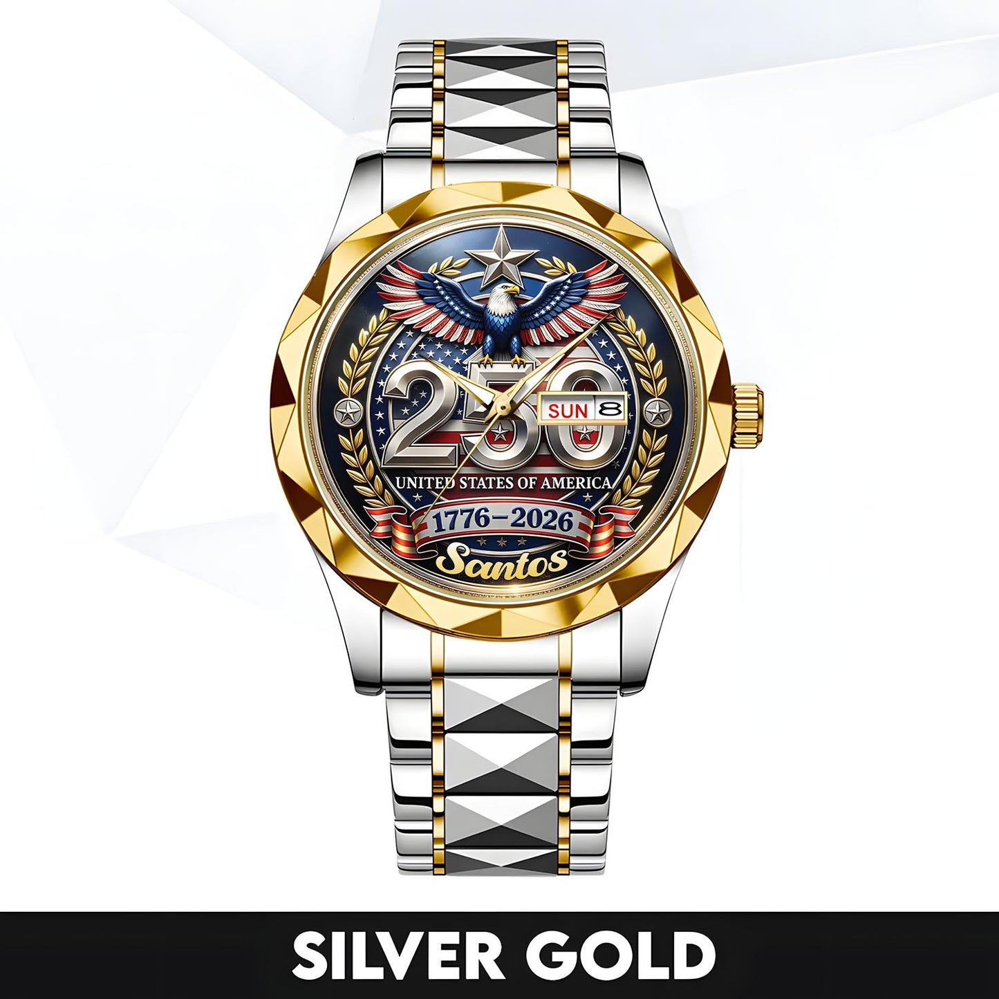 SANTOS - TC01WT006 - Constitution & Liberty Customized America 250th Anniversary Watch