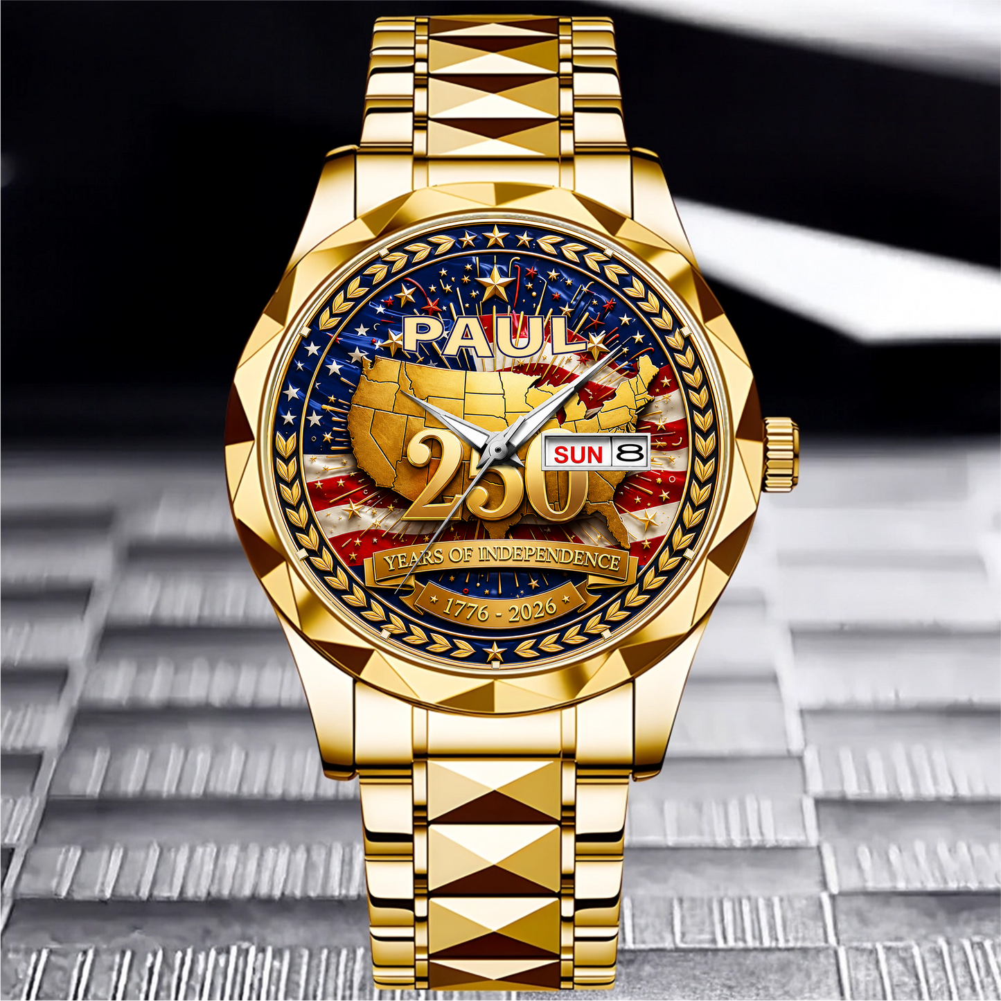PAUL - TC01WT010 - Customized 250th Anniversary USA Watch
