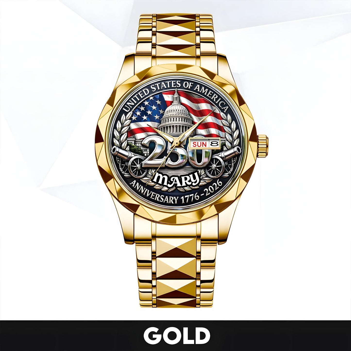 MARY - TC01WT005 - Customized USA 250th Anniversary Capitol Watch