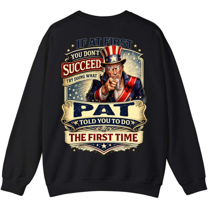 PAT - TC01TS018 - If At First You Don't Succeed, Try Doing What PAT Told You To Do The First Time