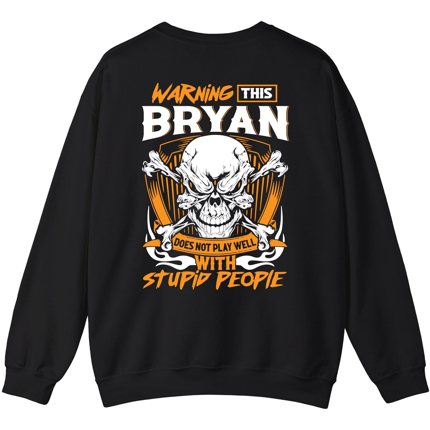 BRYAN - TC01TS003 - Warning This BRYAN Does Not Play Well With Stupid People - Personalized Shirt, Premium Gift for Anniversary